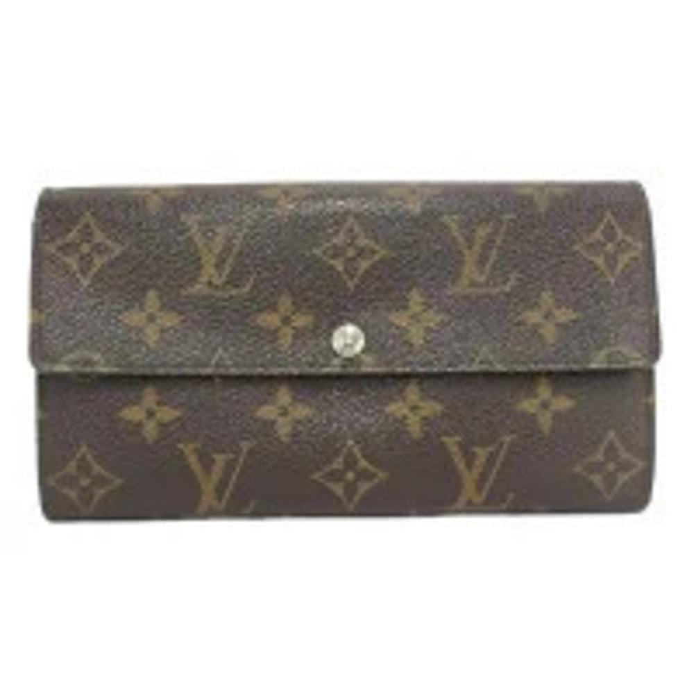 LOUIS VUITTON Portefeuille Sarah Bi fold Long Wallet Monogram